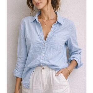 Abercrombie & Fitch Button Up Shirt XS Light Blue Coastal Preppy Old Money